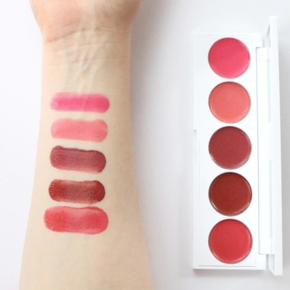 SERAPHINE BOTANICALSRhubarb + Rose - Creamy Lip & Cheek Palette - Picture 3 of 5